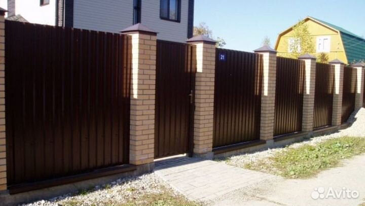 Забор из профлиста замер бесплатно быстро