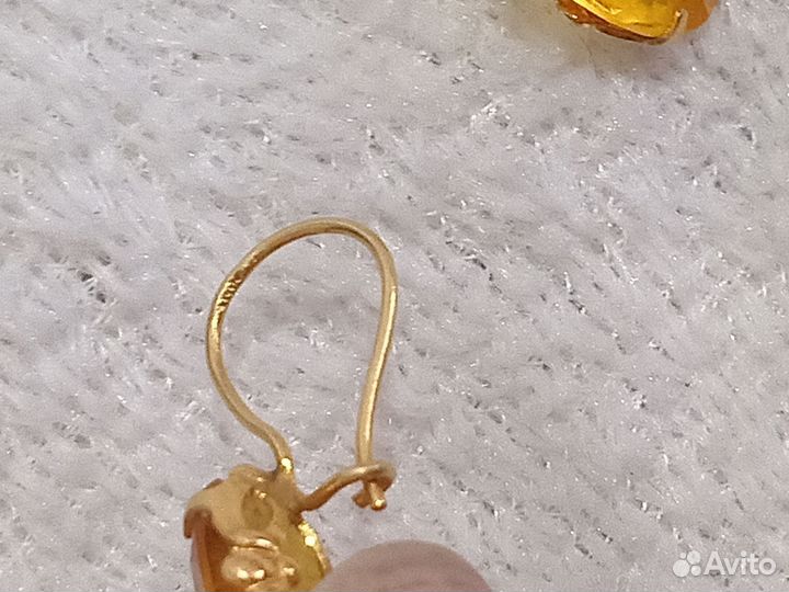 Серьги золотые