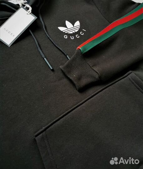 Худи Adidas Gucci на флисе