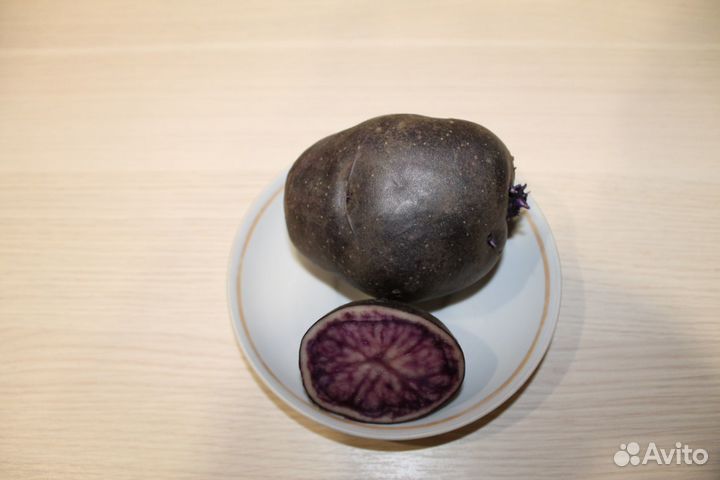 Картофель крупный с фиолетовой и красной мякотью