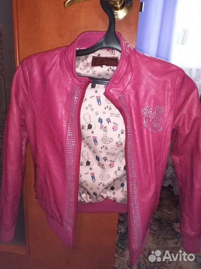 Кожаная куртка для девочки