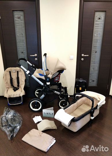 Коляска bugaboo 3 в 1 большой комплект