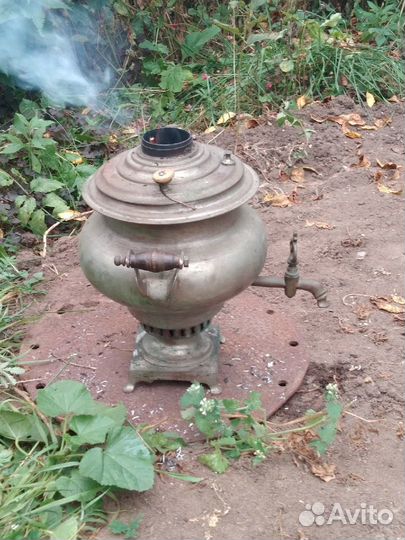 Старинный самовар, репа, фабирка Воронцова