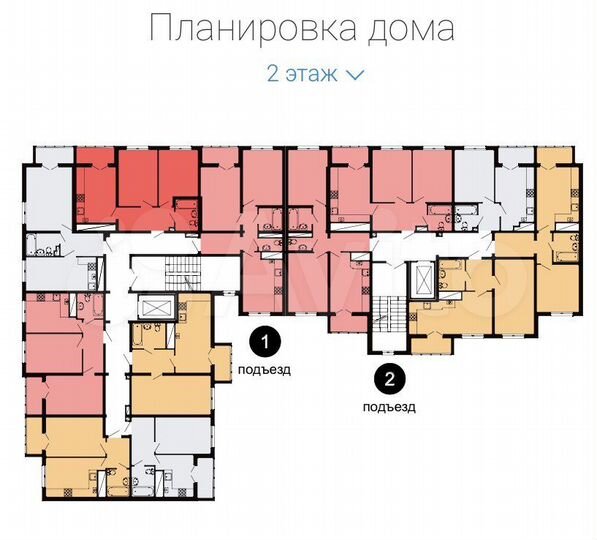 2-к. квартира, 52,8 м², 2/8 эт.
