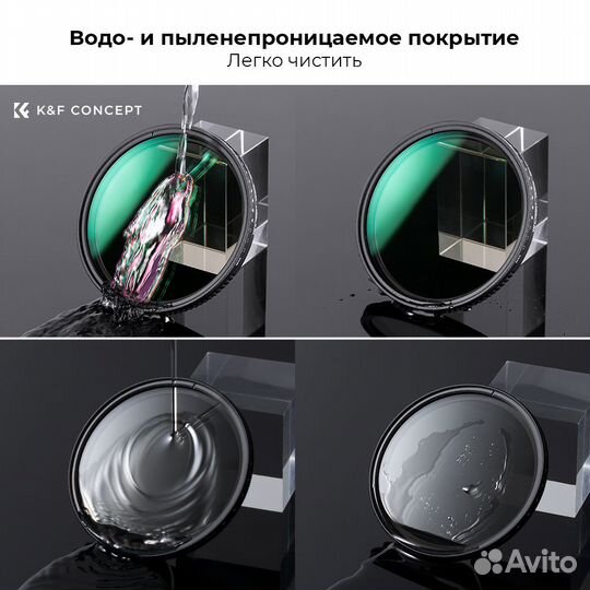 Светофильтр K&F Concept Nano-D MC ND3-ND1000 58mm