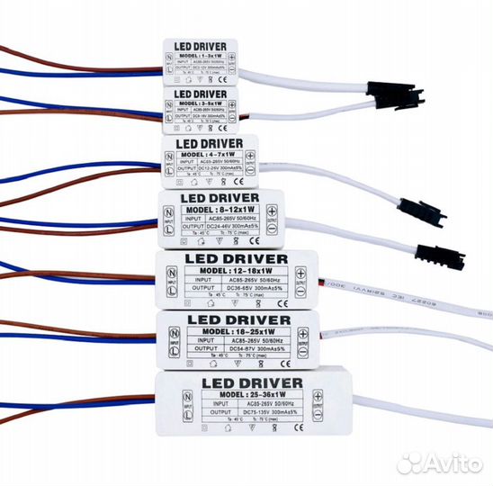 Светодиодный драйвер,LED driver 135В,25-36X1W