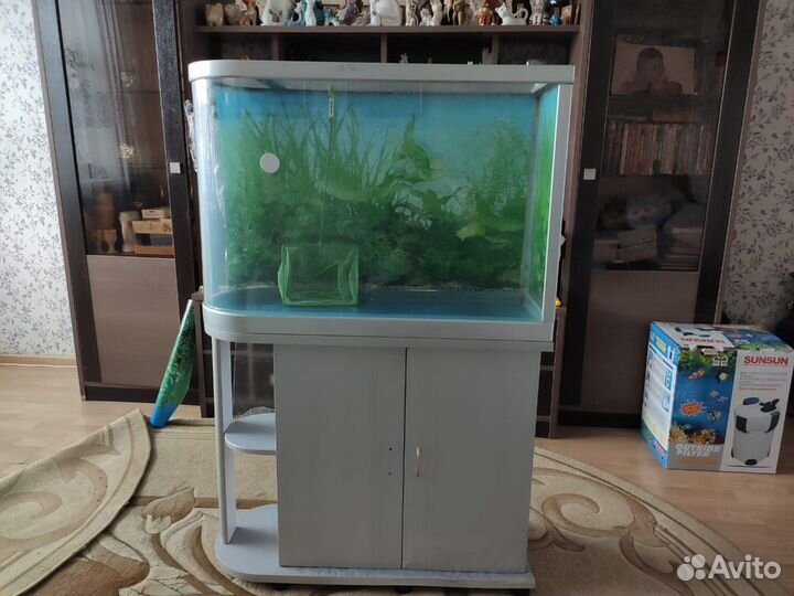 Аквариум с тумбой Sunsun на 160 литров бу