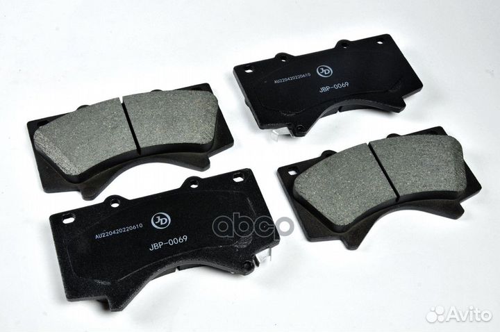 Колодки тормозные, передние D2278M JBP0069 Just