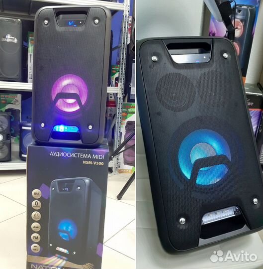 Портативная Аудио система National 500w Blutooth