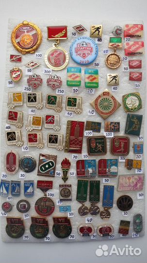 Значки Спартак, Олимпийские игры, Москва 1980