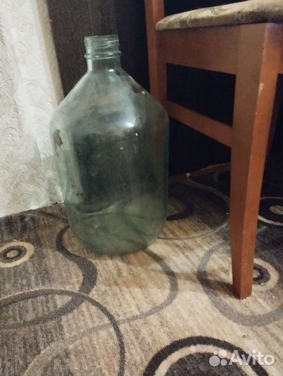 Бутылка стеклянная 10 литров