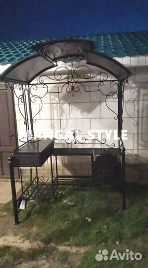 Мангал с крышей