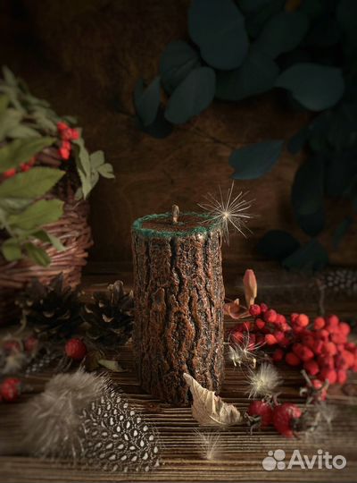 Свеча Полено