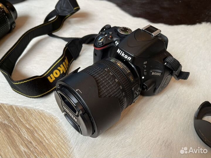 Практически новый Nikоn D5100 доп объектив, штатив