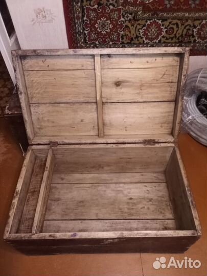 Сундук деревянный старый 89*52 *43