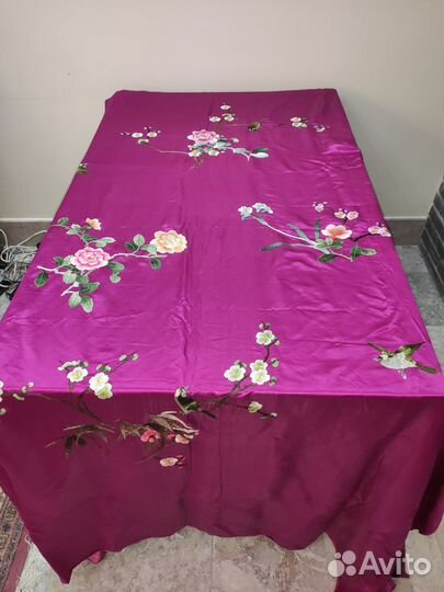Скатерть шелк Китай 50-е гг