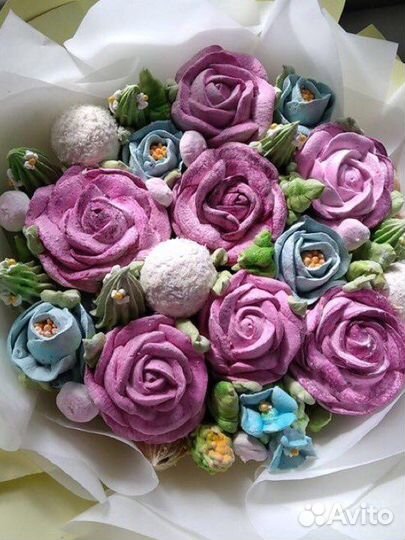 Зефир букет сладкий оригинальный подарок коробочка