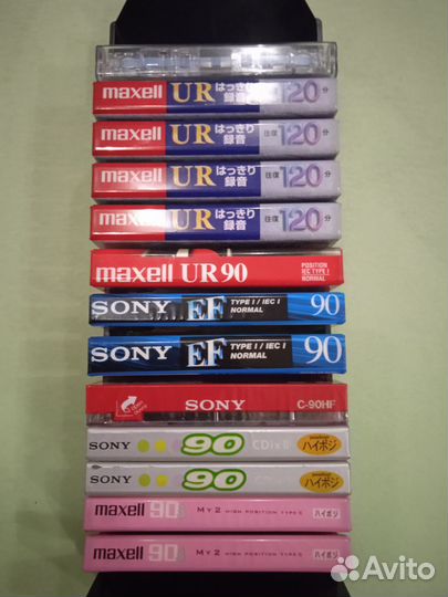 Магнитофонные кассеты Япония. Новые в упаковке
