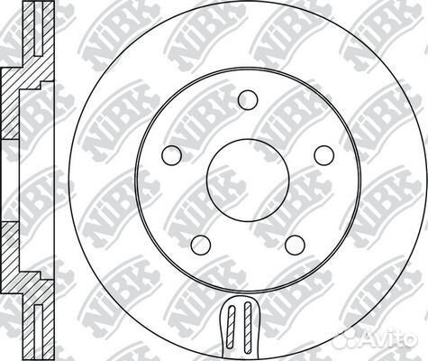 Диск тормозной передний