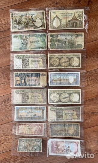 Набор банкнот камбоджии