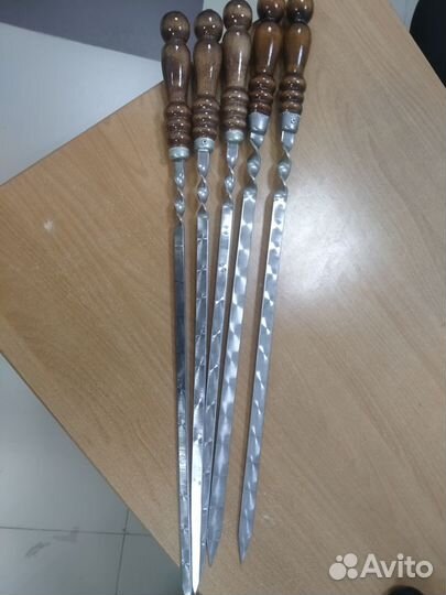 Шампура с деревянной ручкой 3*12*40 см