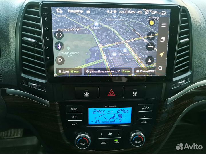 Магнитола Hyundai Santa Fe 2 Android
