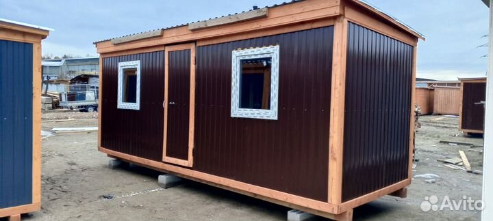 Бытовка новая теплая 6х2,3м распашная на участок