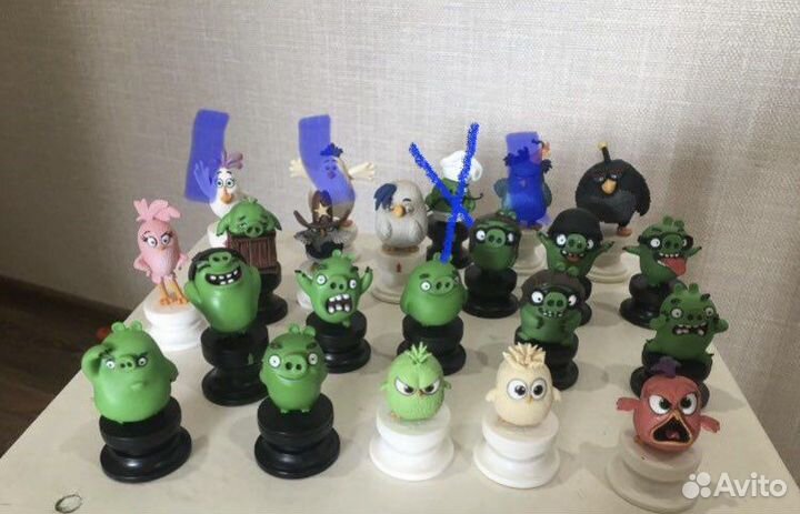 Фигурки Angry birds шахматы