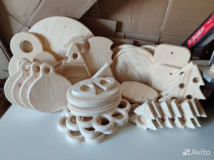 Деревянные заготовки в ассортименте
