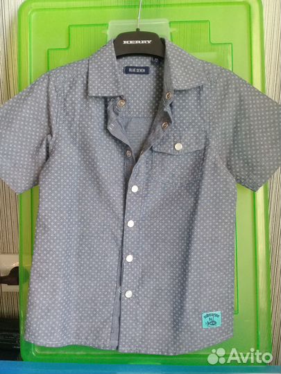 Рубашка 98 разм с коротким рукавом