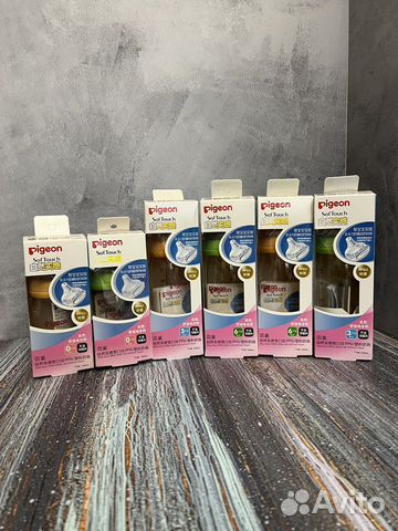 Детская бутылочка Pigeon и соски