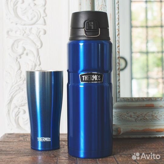 Термос для напитков thermos king SK-4000 0.71L, синий