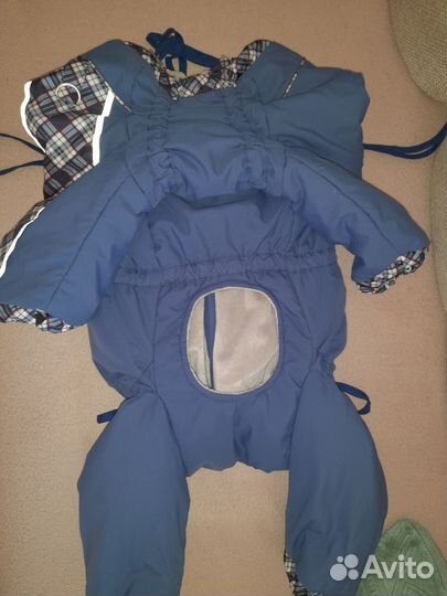 Зимний комбинезон для средней собаки