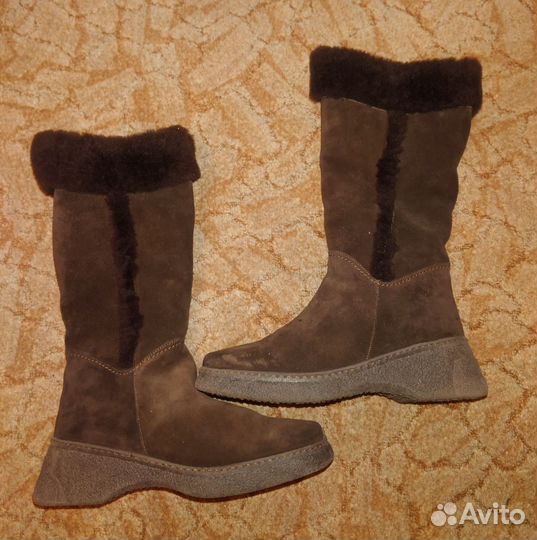 Сапоги замшевые 38 размер