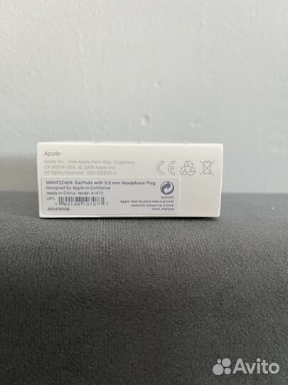 Наушники apple earpods 3.5 мм