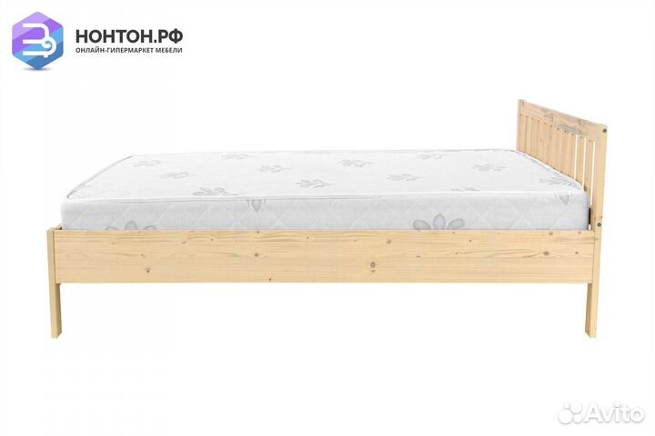 Кровать Массив выбеленная береза