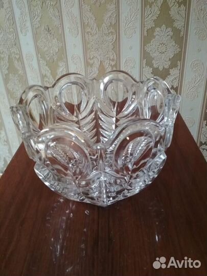 Вазы салатники хрустальные СССР