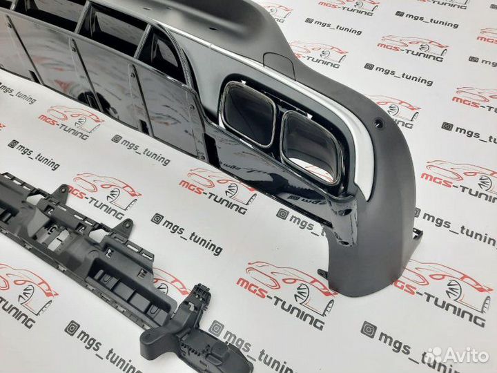 Диффузор с насадками 63 AMG на GLC-Coupe 253 реcт