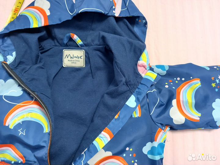 Ветровка тонкая на хлопковом подкладе новая 98 104