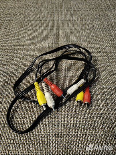 Кабель rca тюльпан-тюльпан тройной
