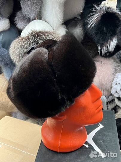 Шапка ушанка мужская меховая