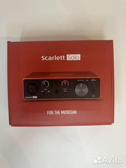 Звуковая Карта Focusrite Scarlett Solo 3Gen
