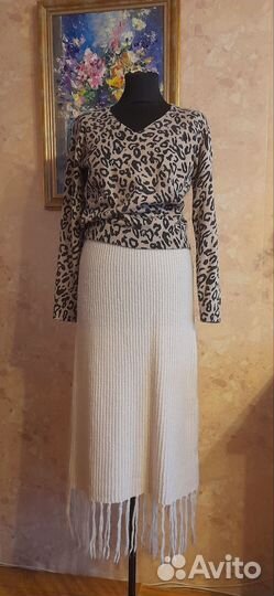 Юбка с бахромой Снежная королева