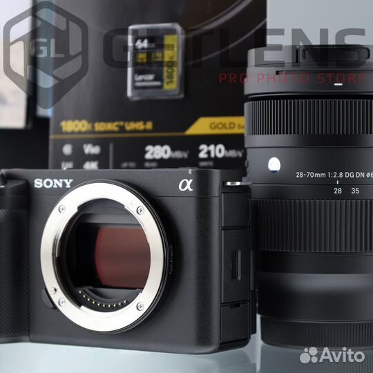 Sony ZV-E1 + Sigma 28-70 + Lexar 64GB + Holster