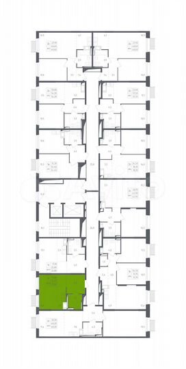 Квартира-студия, 25,6 м², 2/17 эт.