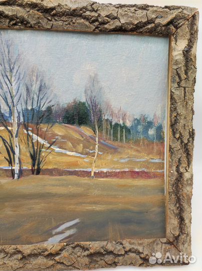 Картина пейзаж размер 30*25 см. картон, масло, 1