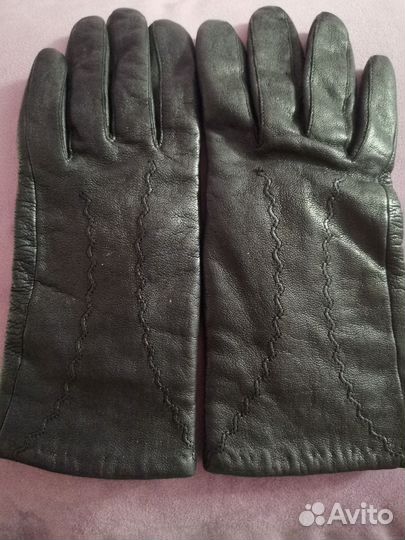 Перчатки женские кожаные 6, 6.5 размер