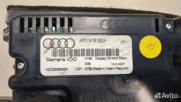 Дисплей мультимедиа Audi A6 (C6), 2007