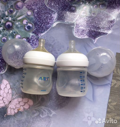 Бутылочки avent natural 2 шт