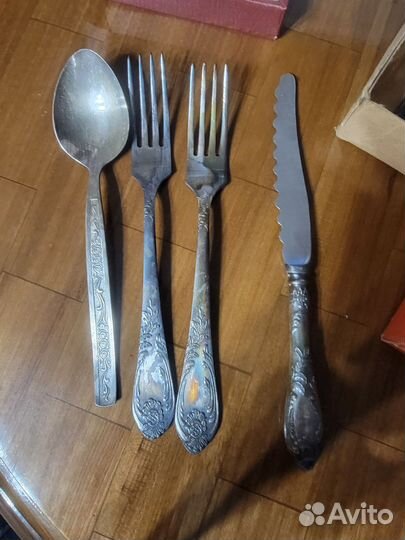 Набор столовых приборов Мельхиор СССР